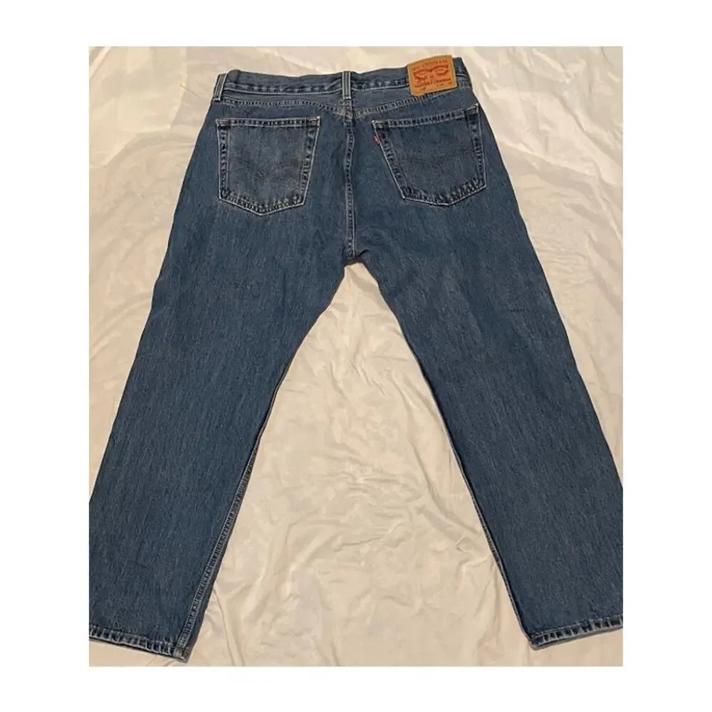 Levi's 505 Men's Regular Straight Fit Blue Jeans Size W36 L29 Classic Denim